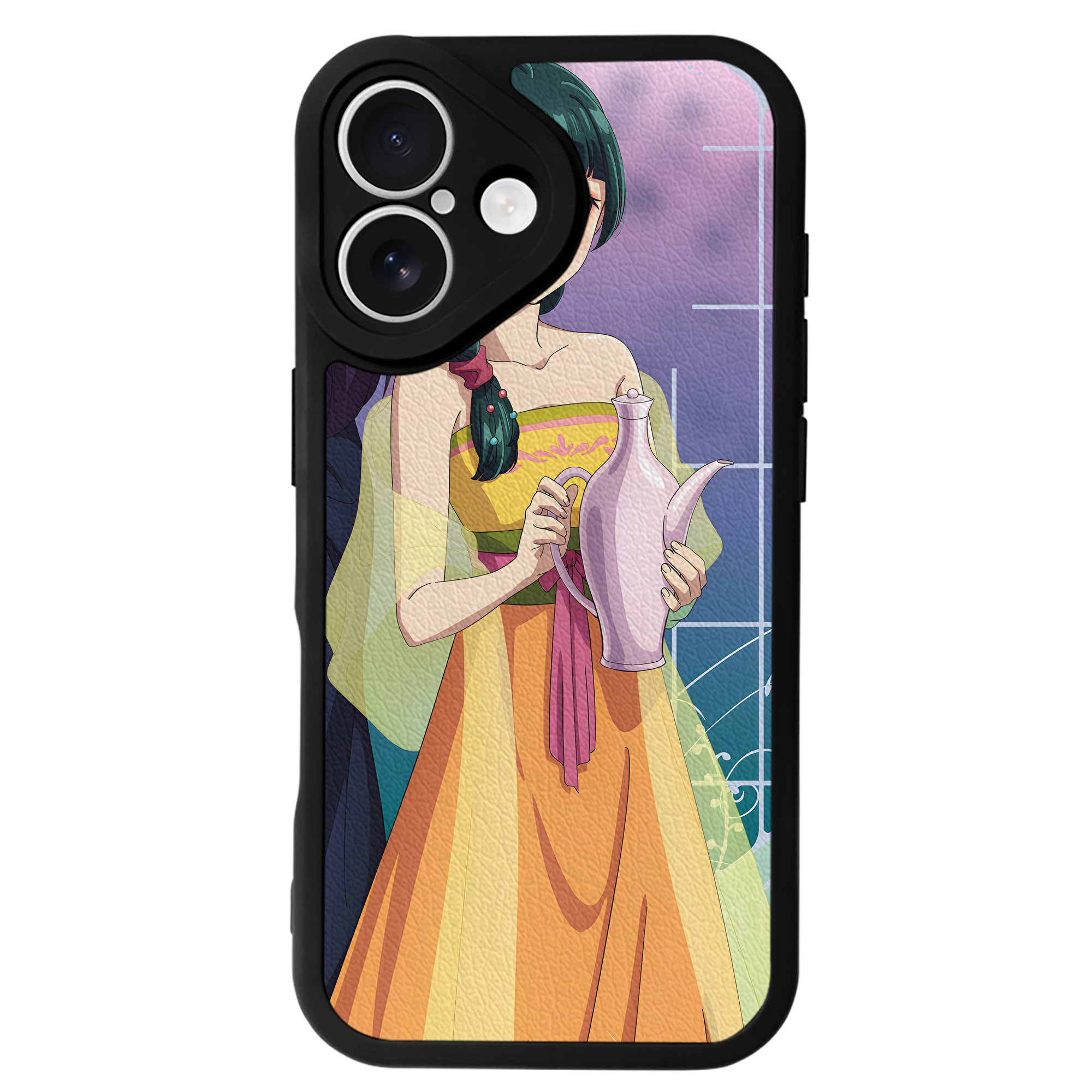 （画像用） 薬屋のひとりごと The Apothecary Diaries 【iPhone 16シリーズ対応】シリコンスマホケース（レザー調） 材質：シリコン